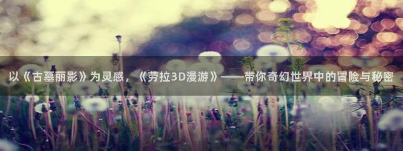 亚洲动漫天堂：以《古墓丽影》为灵感，《劳拉3D漫游》——带你奇幻世界中的冒险与秘密