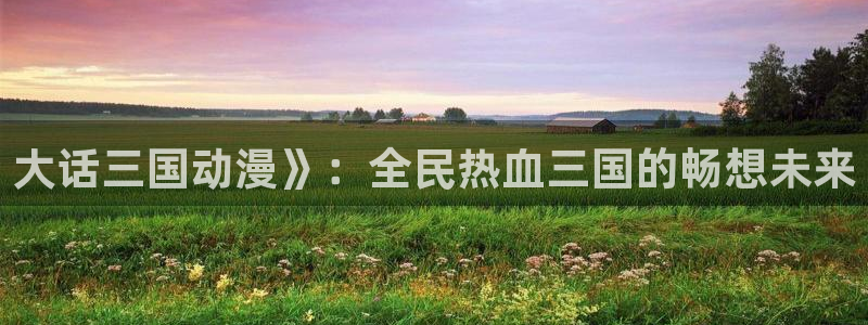 禁漫动漫天堂：大话三国动漫》：全民热血三国的畅想未来